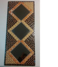 Miroir mosaïque  vertical émaux de verre ton marron
