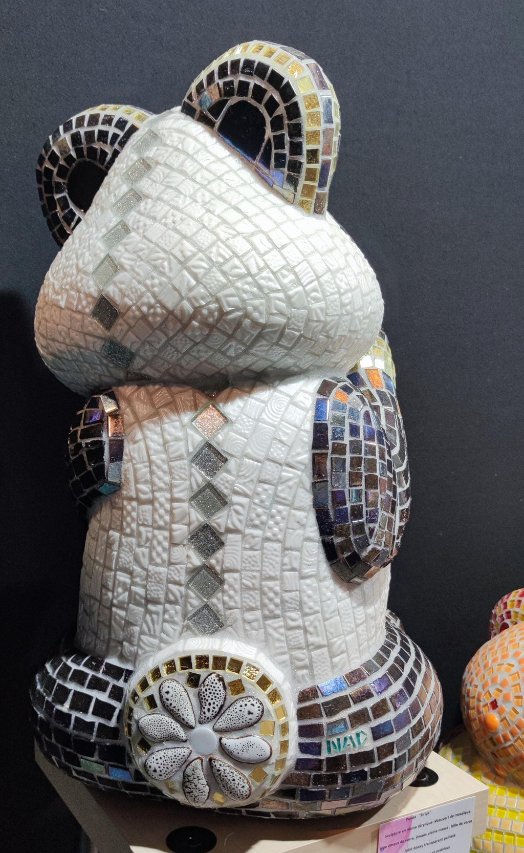 Sirius le panda -Sculpture en mosaïque
