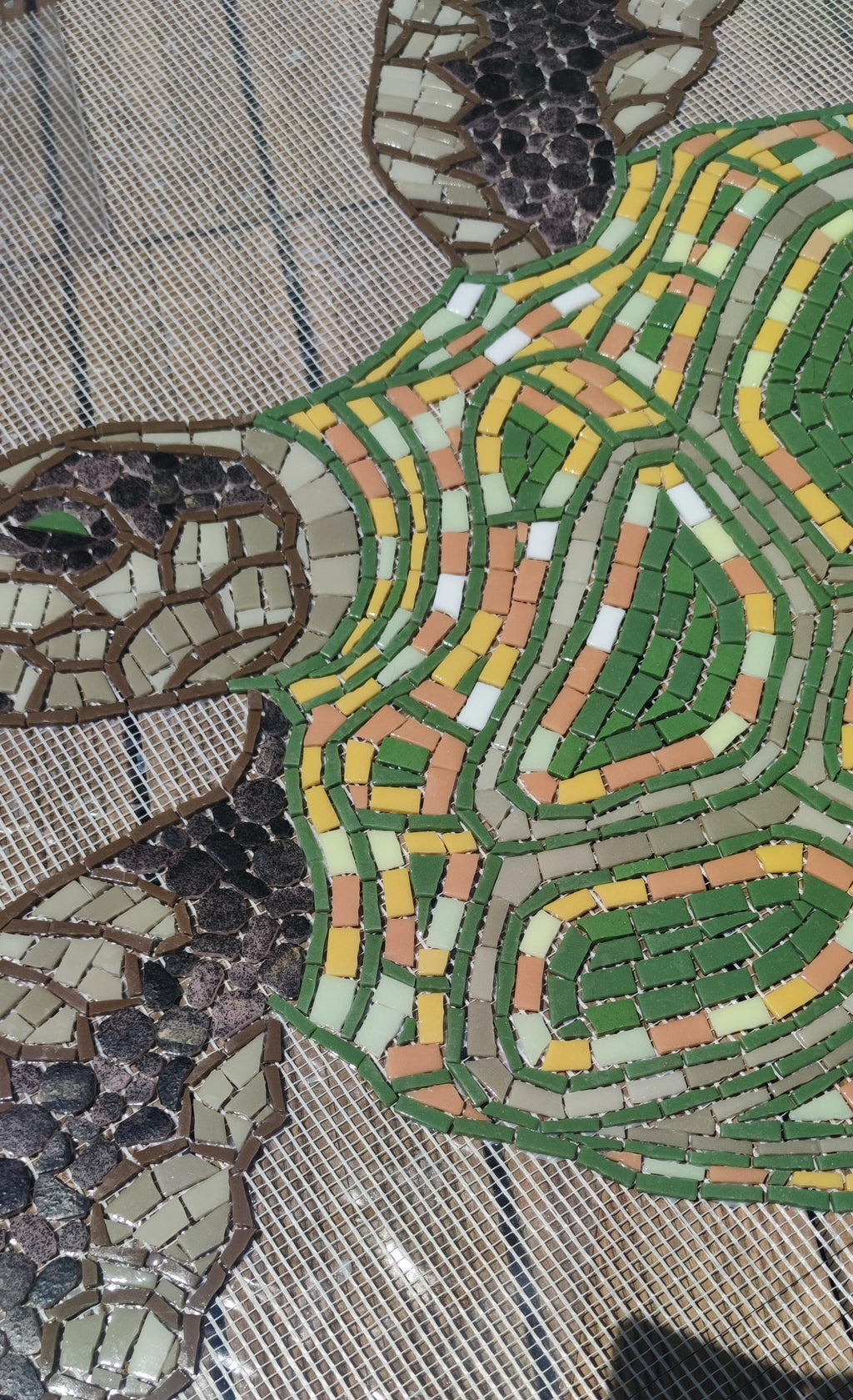 Tortue de mer en mosaïque pour piscine