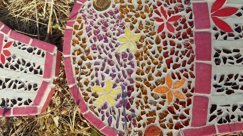 Mosaik-Tischset und Untersetzer-Set Cupcake
