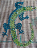 Salamandre mosaïque diffèrent ton de vert