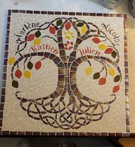 Arbre de vie mosaïque personnalisable – cadeau unique avec prénom – fait main