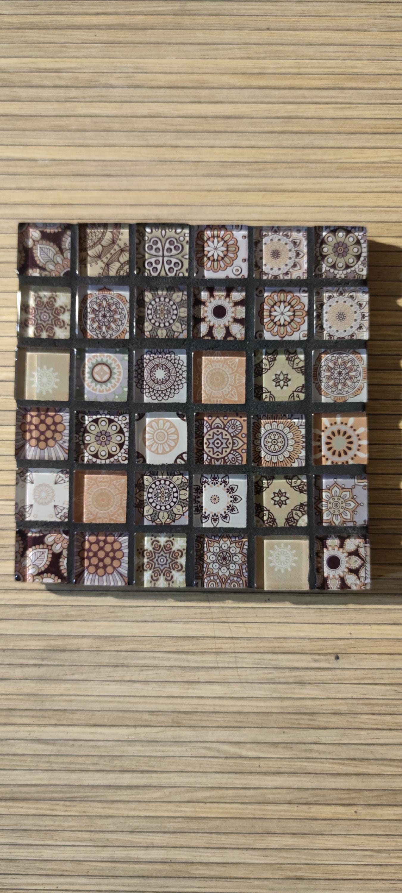 Dessous de plat mosaique multicolore