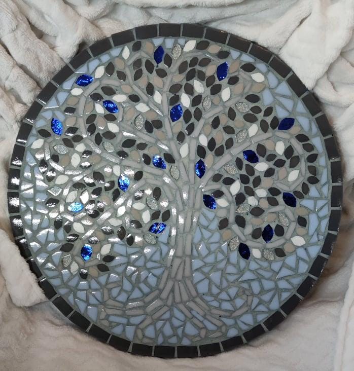 Arbre de vie mosaïque personnalisable – cadeau unique avec prénom – fait main